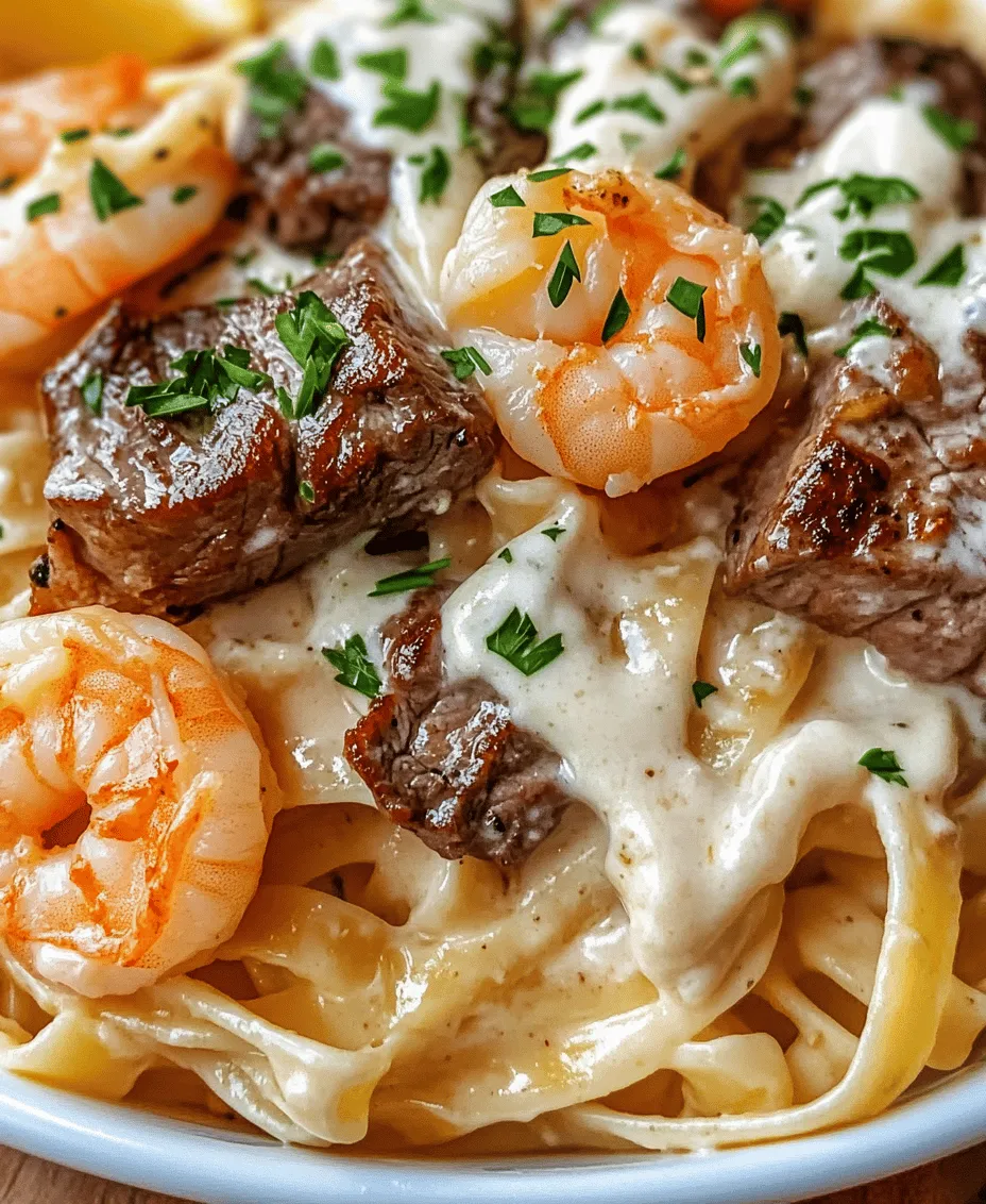 When it comes to indulgent comfort food, few dishes can compete with the rich, creamy goodness of a classic Alfredo pasta. But imagine elevating that experience by combining tender steak and succulent shrimp, creating a dish that tantalizes your taste buds and impresses anyone you serve it to. The Best Steak and Shrimp Alfredo Pasta Recipe is that culinary masterpiece—an exquisite blend of flavors and textures that makes it perfect for special occasions, romantic date nights, or even just a comforting family dinner.