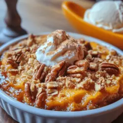 To create the perfect Pumpkin Pecan Cobbler, it’s essential to understand the role of each ingredient that goes into this delicious dish. The primary components are simple yet flavorful, transforming ordinary elements into an extraordinary dessert.