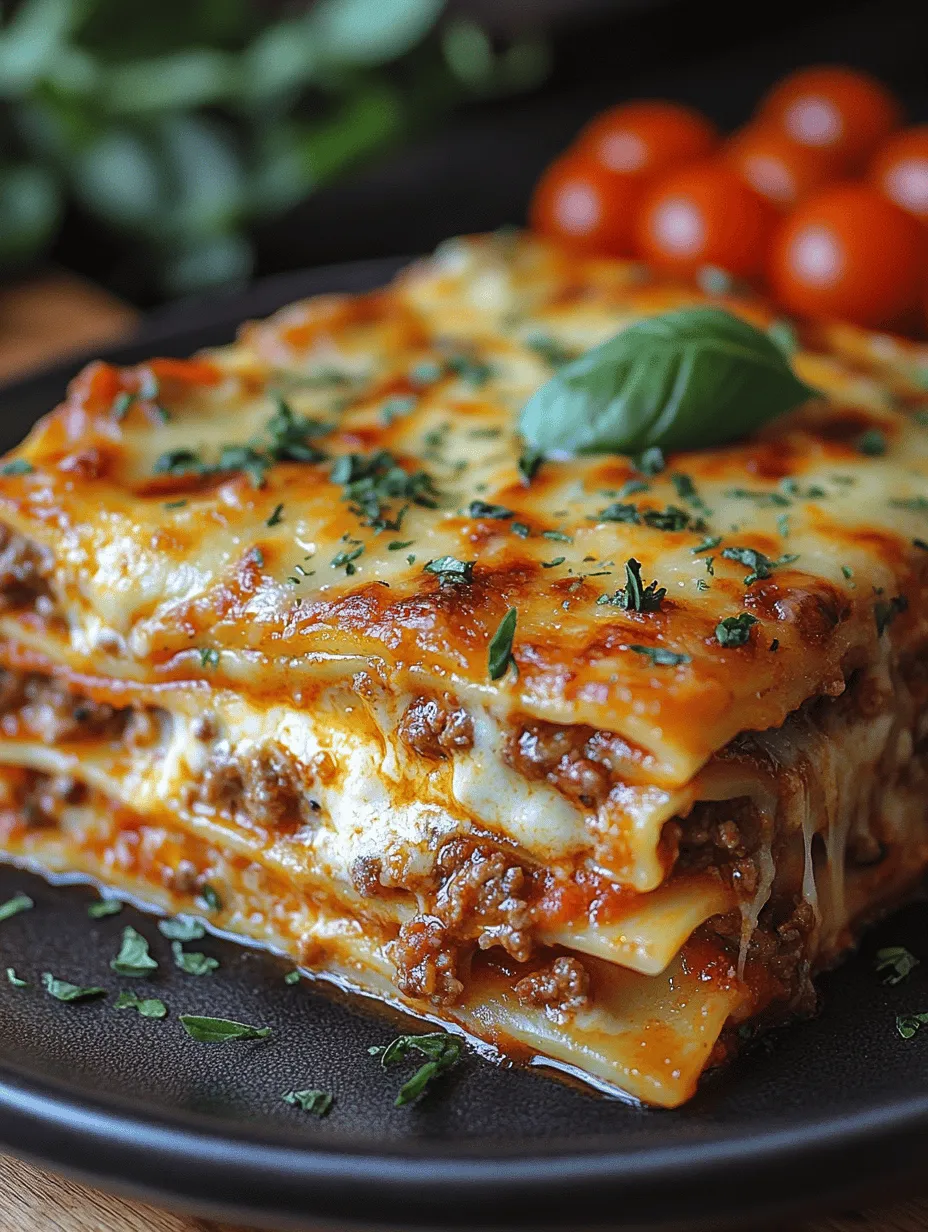 Lasagna, a quintessential comfort food, has warmed hearts and filled bellies for generations. This layered pasta dish blends rich flavors and wholesome ingredients, creating a symphony of taste that is both satisfying and nourishing. The beauty of lasagna lies in its versatility; it can be customized to cater to various palates and dietary preferences, making it a family favorite around the world. As you gather in your kitchen, the process of making lasagna becomes a cherished ritual—one that invites creativity, connection, and a cozy atmosphere.