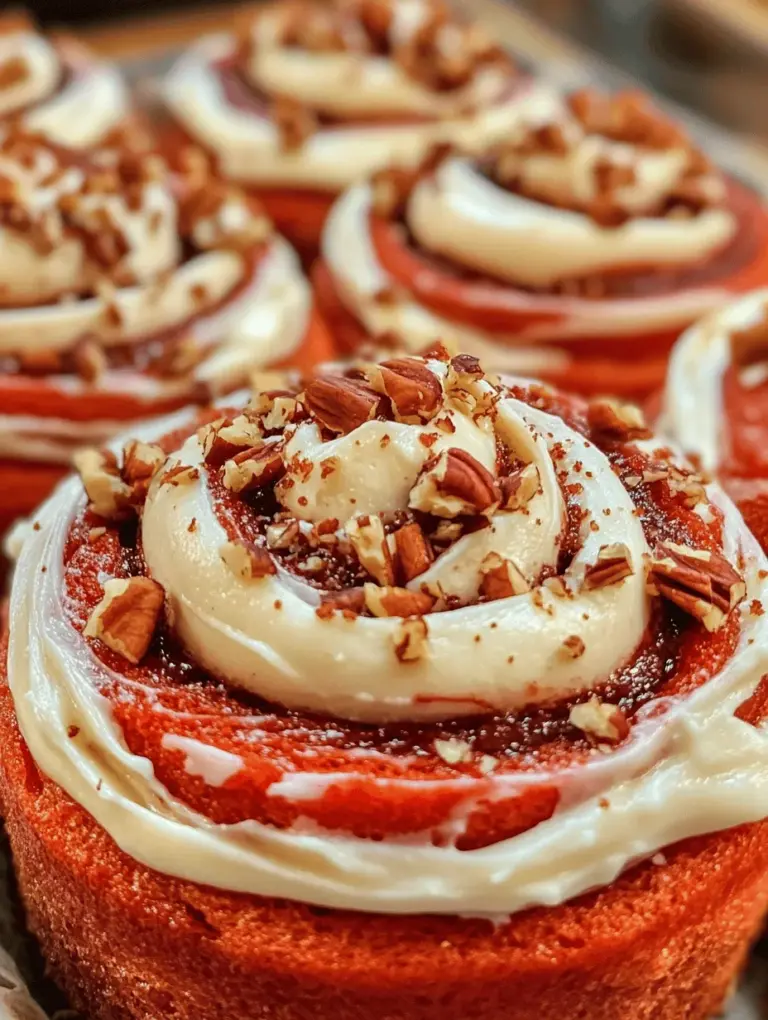 If you're seeking a delightful twist on a classic favorite, look no further than Heavenly Red Velvet Cinnamon Rolls. These indulgent rolls marry the rich, velvety flavor of red velvet with the comforting warmth of cinnamon, creating a visually stunning and utterly delicious treat perfect for any occasion. Imagine sinking your teeth into a fluffy, pillowy roll, the bright red hue peeking through the swirls of cinnamon and sugar, all topped with a luscious cream cheese frosting that adds the perfect finishing touch.