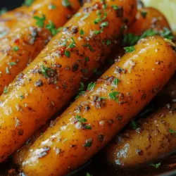 When it comes to side dishes that effortlessly elevate a meal, few can rival the charm of Sweet & Sticky Maple Glazed Carrots. This delightful dish is not only visually appealing with its vibrant orange hues but also offers a wonderful balance of sweetness and spice that makes it a favorite among both children and adults. Whether served alongside a hearty roast or enjoyed as a healthy snack, these glazed carrots are sure to please the palate and add a touch of gourmet flair to any dinner table.