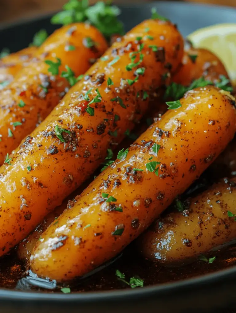 When it comes to side dishes that effortlessly elevate a meal, few can rival the charm of Sweet & Sticky Maple Glazed Carrots. This delightful dish is not only visually appealing with its vibrant orange hues but also offers a wonderful balance of sweetness and spice that makes it a favorite among both children and adults. Whether served alongside a hearty roast or enjoyed as a healthy snack, these glazed carrots are sure to please the palate and add a touch of gourmet flair to any dinner table.