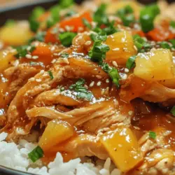 Discover the delightful flavors of Sweet Hawaiian Crockpot Chicken, a dish that brings the tropics to your dinner table. This easy-to-make recipe combines tender chicken thighs with a sweet and savory sauce that is perfect for a family meal or entertaining guests. The use of a crockpot not only simplifies the cooking process but also allows for the rich flavors to meld beautifully over time, resulting in a dish that is as delicious as it is convenient.