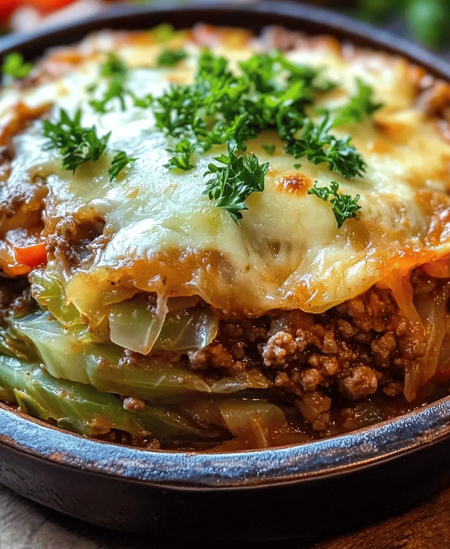 Cabbage Beef Bake Delight is a dish that perfectly embodies comfort food. This hearty casserole combines the rich flavors of ground beef, the nutritional benefits of cabbage, and the satisfying textures of rice and cheese, making it a wonderful option for family dinners or gatherings. Not only is it incredibly delicious, but this recipe also showcases the versatility of cabbage, a cruciferous vegetable that often gets sidelined in favor of more popular greens.