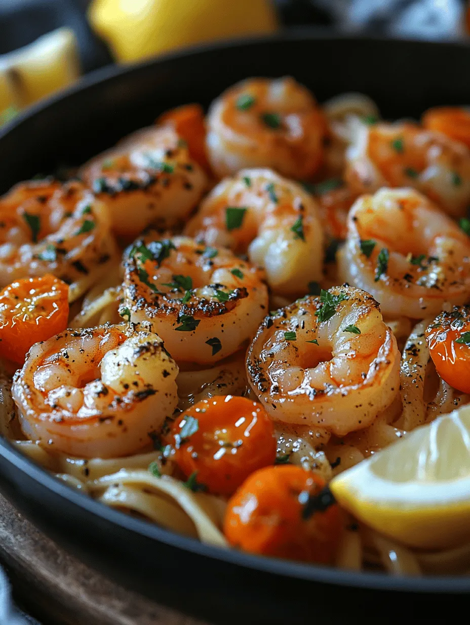 If you're looking for a quick, delicious, and vibrant dish that can be prepared in no time, look no further than One-Pan Lemon Garlic Shrimp. This delightful recipe combines succulent shrimp with the fresh, zesty flavors of lemon and garlic, making it a perfect dinner choice for busy weeknights or a casual gathering with friends. The appeal of this dish lies not only in its mouthwatering taste but also in its simplicity—everything cooks together in one pan, allowing for a harmonious blend of flavors and textures.