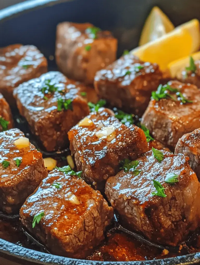 If you're on the hunt for a dish that marries simplicity with gourmet flair, look no further than the Ultimate Garlic Butter Steak Bites. This recipe has quickly gained popularity among home cooks and food enthusiasts alike, and for good reason. Imagine tender, juicy steak morsels bathed in a luscious garlic butter sauce that’s aromatic and mouthwatering. The combination of high-quality sirloin steak and rich garlic butter creates a flavor explosion that elevates any meal.