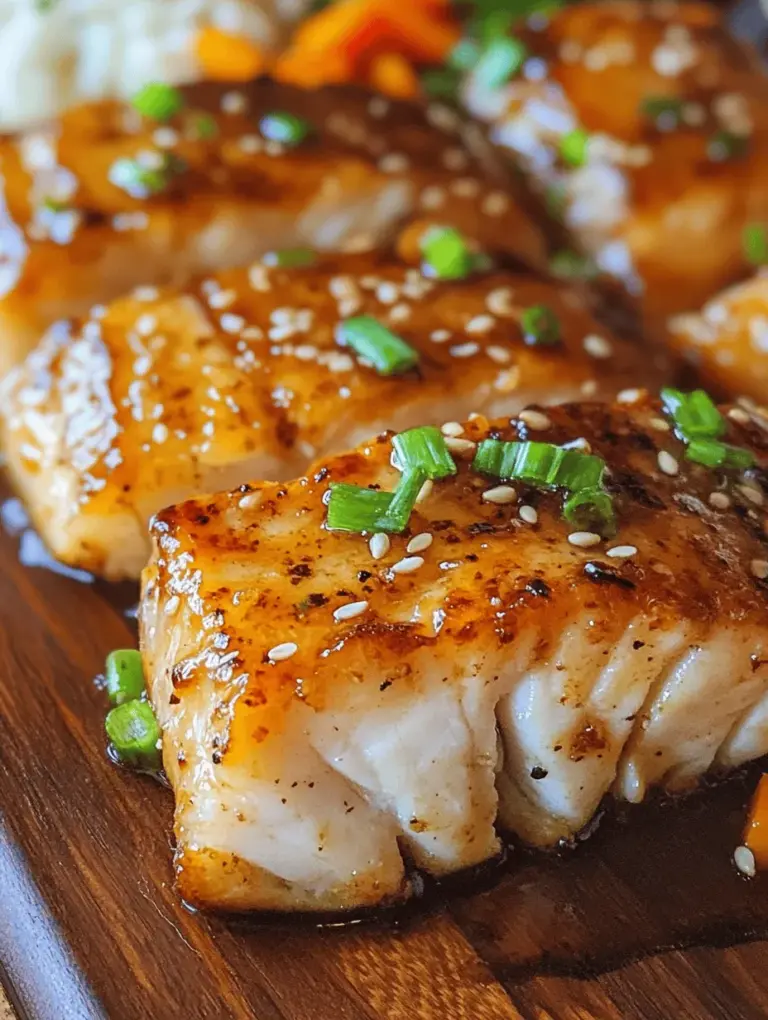 If you're searching for a quick, healthy, and delicious meal that is sure to impress, look no further than ginger soy glazed cod. This dish combines the delicate flavors of cod with a rich, savory glaze that elevates it to a gourmet level, all while being easy enough for a weeknight dinner. Cod, a lean fish packed with protein and omega-3 fatty acids, is a fantastic option for those looking to incorporate more seafood into their diets without sacrificing flavor or nutrition.