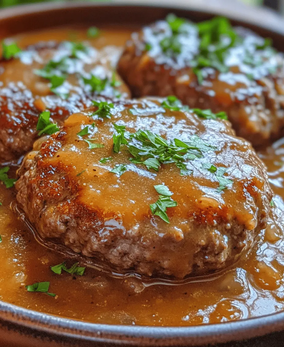 Salisbury steak has long stood as a beloved comfort food, evoking memories of hearty family dinners and the warmth of home cooking. This dish, which combines seasoned ground beef with a rich, savory gravy, is reminiscent of the meals our grandparents might have prepared, making it a timeless favorite that transcends generations. In today’s fast-paced world, where dining out or grabbing takeout can often take precedence, the value of homemade meals has never been more pronounced. Preparing your own Salisbury steak not only allows you to control the ingredients but also offers an opportunity to infuse your dish with personal touches that elevate it beyond the average restaurant fare.