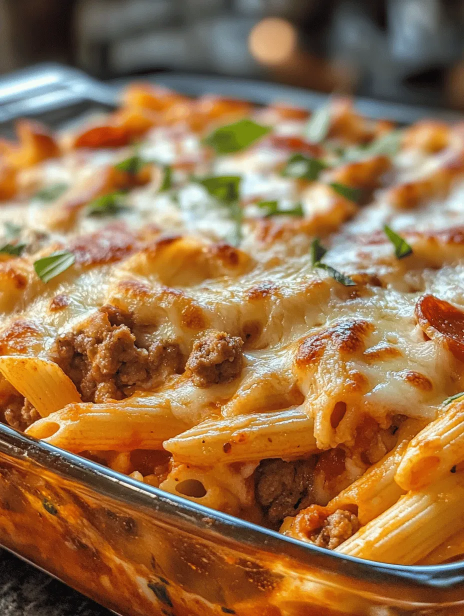 If you’re searching for a dish that embodies comfort food at its finest, look no further than Meat Lovers Pizza Casserole. This delicious creation combines the mouthwatering elements of pizza and pasta, delivering a hearty meal that is perfect for family gatherings or casual weeknight dinners. Imagine a casserole brimming with a delightful medley of meats, savory marinara sauce, and gooey mozzarella cheese, all baked to perfection in one dish. Not only is this recipe a crowd-pleaser, but it also offers a unique twist on classic favorites, making it a must-try for any meat lover.