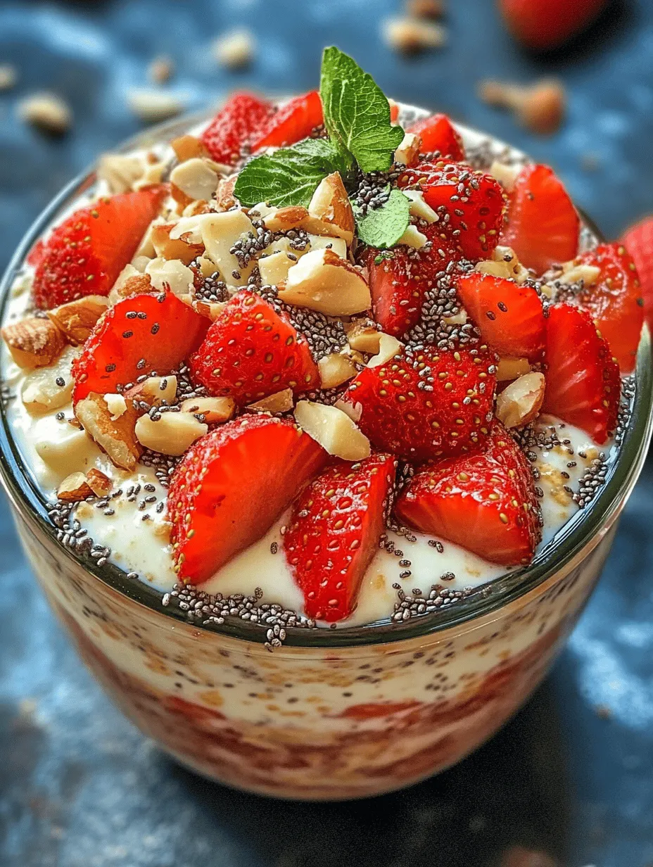 Strawberries & Cream Bliss Overnight Oats: A Refreshing Breakfast Delight