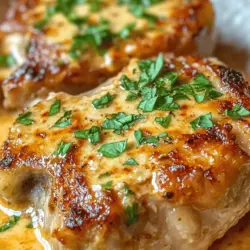 If you're looking for a meal that is both comforting and easy to prepare, look no further than Slow Cooker Pork Chops with Garlic Parmesan Sauce. This delightful dish combines succulent bone-in pork chops with a rich, creamy sauce that is infused with the aromatic flavors of garlic and the savory taste of Parmesan cheese. It’s a dish that not only satisfies the taste buds but also fills your home with a warm, inviting aroma that beckons everyone to the dinner table.