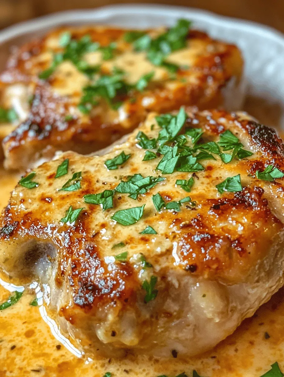 If you're looking for a meal that is both comforting and easy to prepare, look no further than Slow Cooker Pork Chops with Garlic Parmesan Sauce. This delightful dish combines succulent bone-in pork chops with a rich, creamy sauce that is infused with the aromatic flavors of garlic and the savory taste of Parmesan cheese. It’s a dish that not only satisfies the taste buds but also fills your home with a warm, inviting aroma that beckons everyone to the dinner table.