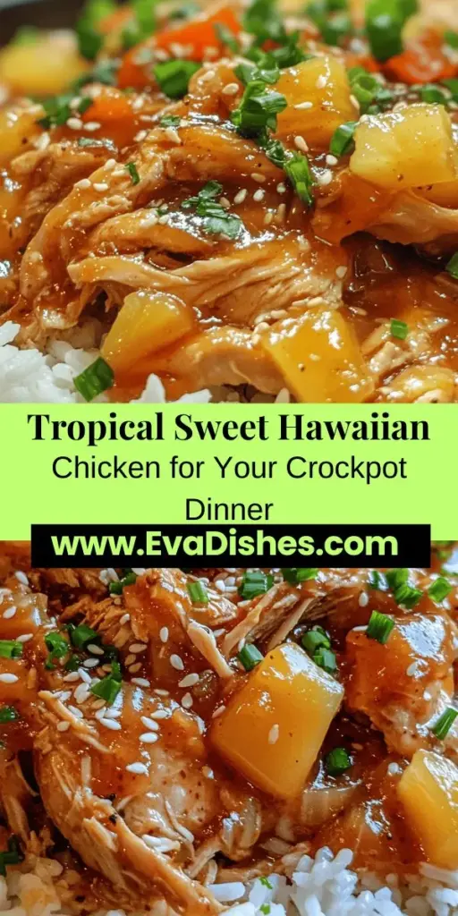 Get ready to transport your taste buds to the tropics with Sweet Hawaiian Crockpot Chicken! This easy recipe features tender chicken thighs simmered in a delicious sauce made with pineapple juice, brown sugar, and soy sauce. Perfect for busy weeknights or gatherings, simply toss your ingredients into the crockpot and let the flavors meld while you attend to other tasks. With minimal prep and maximum flavor, this dish is sure to impress family and friends!