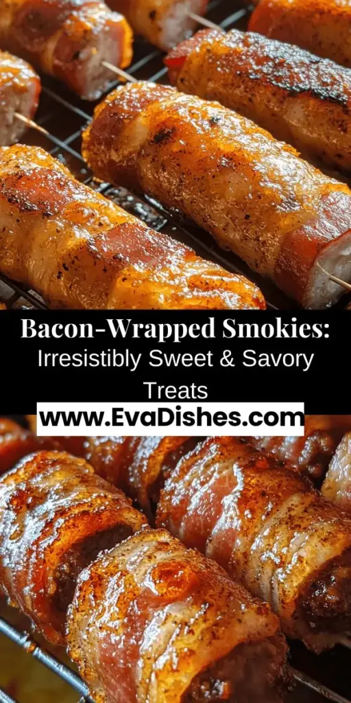 Indulge in the ultimate appetizer: Crispy Bacon-Wrapped Smokies with Brown Sugar! These savory bites are perfect for game day, parties, or just a tasty snack at home. The combination of crispy bacon, juicy cocktail smokies, and sweet brown sugar delivers irresistible flavor in every bite. Discover tips, variations, and serving suggestions that will make your gathering unforgettable. Try this mouthwatering recipe today! #BaconWrapped #AppetizerIdeas #PartyFood #SweetAndSavory #ComfortFood