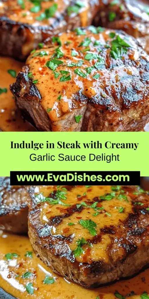 Discover the ultimate indulgence with this steak served in a creamy garlic sauce! Perfect for any occasion, this recipe transforms a simple dinner into a gourmet experience. Learn the secrets to cooking a juicy ribeye steak and crafting a rich, flavorful sauce using fresh garlic, heavy cream, and seasoning. Elevate your culinary skills and impress your guests with this delicious dish! #Steak #Cooking #GarlicSauce #Gourmet #Recipe #Foodie #DinnerIdeas #HomeCooking #Delicious