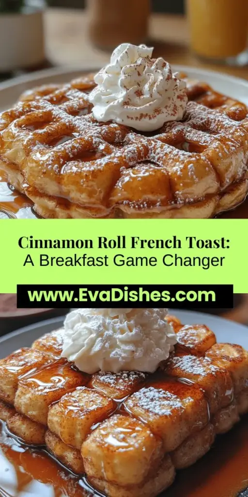 Experience the sweet bliss of breakfast with this Cinnamon Roll French Toast Delight recipe! Imagine the fluffy goodness of cinnamon rolls combined with the rich taste of French toast, creating a perfect morning treat. Easy to prepare, this dish is ideal for busy weekdays or lazy weekends. You can choose store-bought rolls for convenience or make your own from scratch. Customize with toppings like maple syrup, whipped cream, or seasonal fruits for a delightful twist. This recipe promises to impress your family and friends, making every breakfast a special occasion!