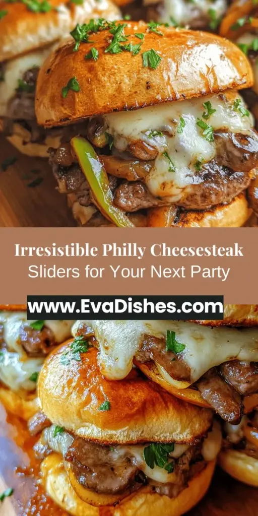 Elevate your game day snacks with these mouthwatering Philly cheesesteak sliders! Combining tender ribeye steak, gooey provolone cheese, and fresh sautéed veggies, these sliders are perfect for any gathering. They’re easy to customize, whether you like it spicy or loaded with toppings. Ideal for sharing, they bring the classic flavors of a cheesesteak into a fun, bite-sized format that everyone will crave. Get ready to impress your friends and family!