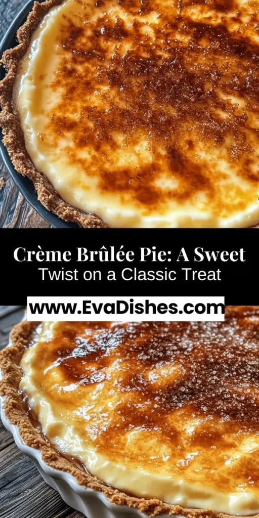 Indulge in the delightful fusion of flavors with crème brûlée pie, a dessert that beautifully combines the classic creamy custard of crème brûlée with a buttery graham cracker crust. Topped with a crispy caramelized sugar layer, this pie offers a perfect balance of textures that will impress your guests. Explore its rich history, find tips for creating the perfect crust and filling, and learn how to achieve that iconic caramel topping in this comprehensive guide. Enjoy a dessert that elevates any occasion!