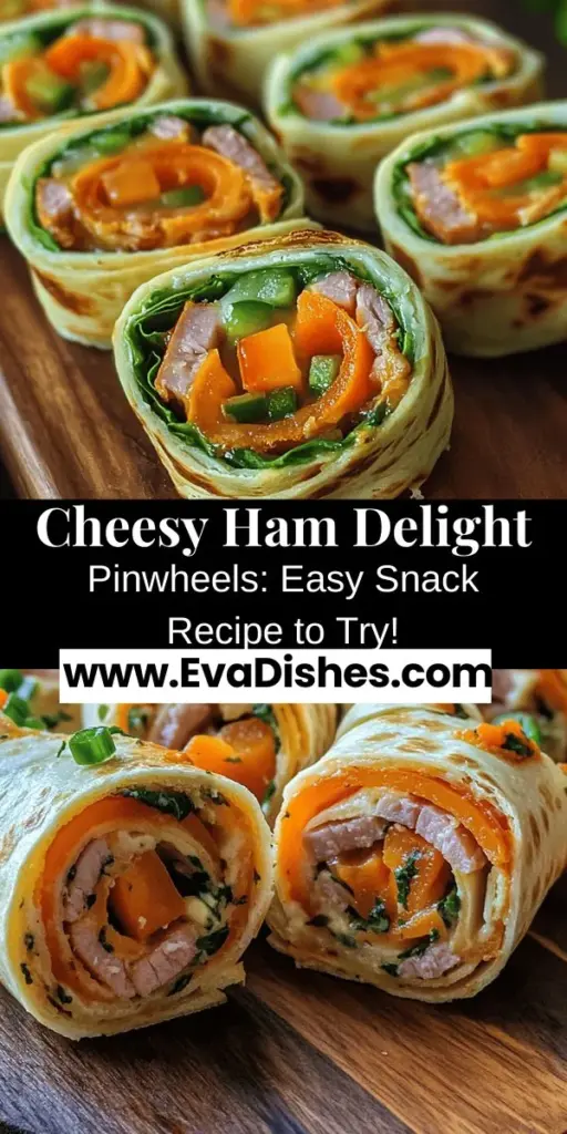 Discover the delicious world of Cheesy Ham Delight Pinwheels, a perfect savory snack for any occasion! These bite-sized treats are easy to make, requiring just a few ingredients like cream cheese, cheddar, ham, and fresh veggies. Whether served cold at a picnic or warm and crispy, they’re sure to delight both kids and adults alike. Ideal for parties or quick lunches, learn how to whip up this versatile and satisfying recipe that will impress your guests in no time!