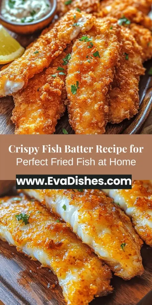 Craving perfectly crispy fried fish? Discover the Foolproof Crispy Fish Batter recipe that ensures a golden, crunchy coating every time. This easy-to-follow guide breaks down the essential ingredients and techniques for crafting an irresistible batter. Learn the secrets to selecting the best fish, achieving the ideal frying temperature, and mastering the frying process. Impress your friends and family with deliciously crispy fish that's perfect for any occasion!