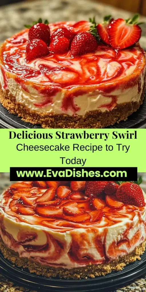 Indulge in the irresistible Strawberry Swirl Cheesecake Delight, a refreshing twist on the classic dessert. This creamy treat combines a crunchy graham cracker crust with a luscious cheesecake filling, swirled artfully with fresh strawberry puree. Perfect for celebrations or a sweet weeknight treat, it’s sure to impress with its beautiful presentation and delightful flavors. Dive into this baking adventure and create a dessert that promises to delight every palate!