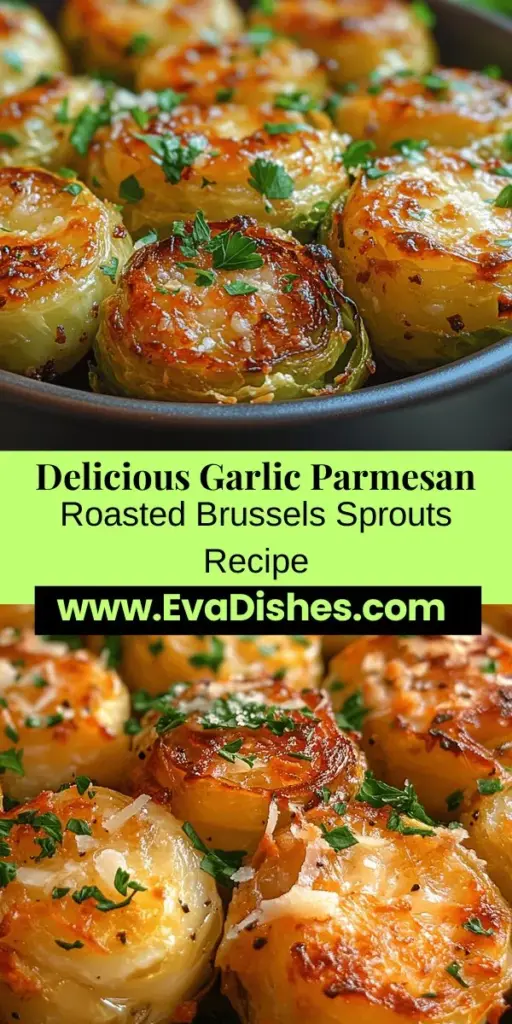 Discover the delicious world of Garlic Parmesan Roasted Brussels Sprouts, a dish that effortlessly combines health and incredible flavor. These tiny powerhouses are packed with vitamins, minerals, and fiber, making them a nutritious addition to any meal. Roasting brings out their natural sweetness and crispiness, especially when paired with savory garlic and rich Parmesan cheese. Try this easy recipe to create a crispy, tender side dish that will elevate your dinner and impress your guests!