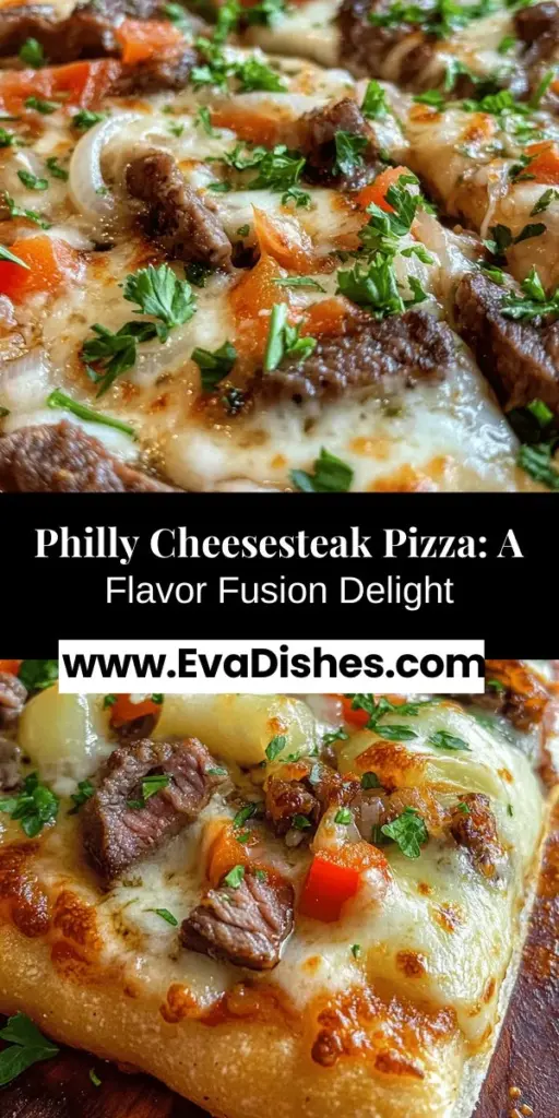 Dive into the delicious world of fusion cuisine with the Philly Cheesesteak Pizza Explosion. This mouthwatering dish combines the savory goodness of a classic Philly cheesesteak with the cheesy delight of pizza. Picture a crispy crust adorned with tender steak, sautéed onions, and vibrant bell peppers, all topped with gooey cheese. Perfect for family dinners or game day, this recipe invites you to unleash your creativity in the kitchen and impress your guests with a delightful culinary experience.