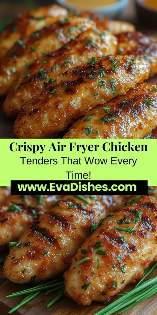 Discover the secret to making crispy air fryer chicken tenders with this easy guide! These tender, golden bites are not only a hit with kids but also make for a quick, satisfying meal for adults. Using a simple marinade and panko breadcrumb coating, you can achieve that crave-worthy crunch without the excess oil. Perfect for family dinners, game day gatherings, or meal prep, these healthier chicken tenders are sure to impress. Dive into the recipe and enjoy delicious comfort food guilt-free!