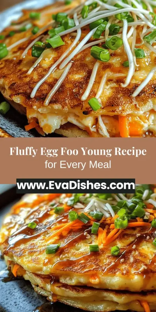 Discover the delicious world of Egg Foo Young with this fluffy and flavorful recipe that's perfect for any meal of the day! This versatile dish combines eggs with a variety of fresh vegetables and proteins, making it both nutritious and satisfying. Whether you enjoy it as a hearty breakfast or a light dinner, Egg Foo Young is easy to prepare at home. Customize it to suit your taste and dietary needs for a delightful culinary experience. #EggFooYoung #AsianCuisine #HealthyRecipes #Foodie #CookingAtHome #ComfortFood