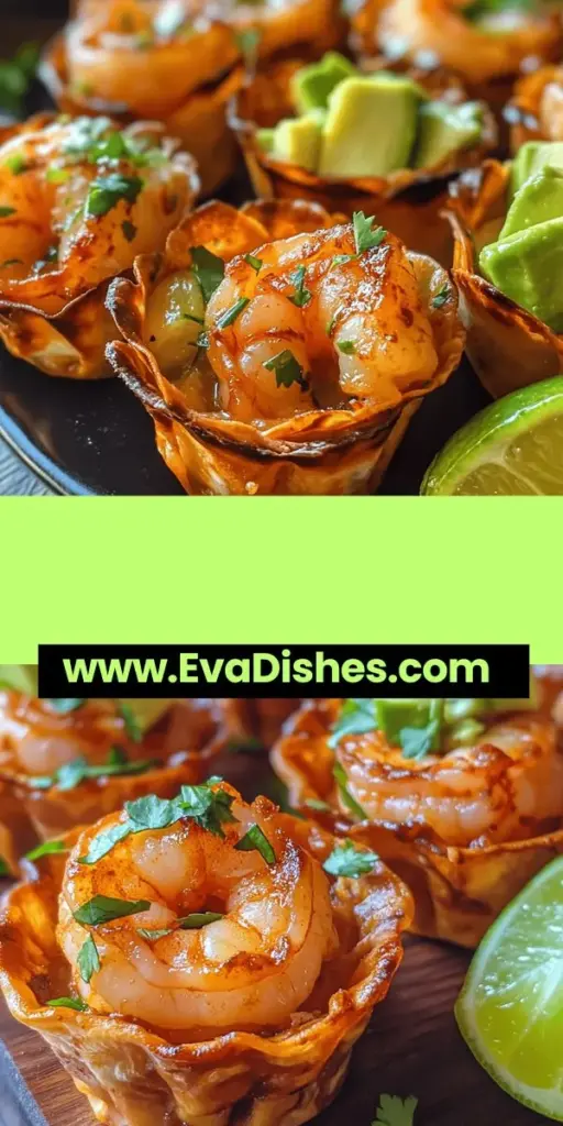 Elevate your appetizer game with these delightful Chili Lime Shrimp Wonton Cups! Bursting with fresh flavors, this recipe combines zesty lime, succulent shrimp, and a creamy filling for a taste sensation that will wow your guests. Easy to make and visually stunning, these wonton cups are perfect for any occasion—from parties to game nights. Discover how to prepare them and impress everyone with your culinary skills! #Appetizers #ShrimpRecipes #WontonCups #PartyFood #DeliciousDishes #CookingAtHome #FoodieFavorites