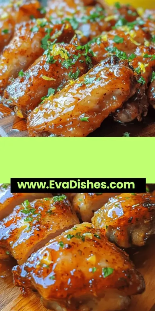 Indulge in the mouthwatering flavors of Honey Lemon Pepper Wings! This easy and healthy recipe features a perfect balance of sweetness from honey and tanginess from lemon, making it ideal for game days, family gatherings, or casual dinners. Baked to crispy perfection, these wings are a crowd-pleaser that everyone will love. Get ready to impress your guests with this delightful dish! #ChickenWings #HoneyLemonPepperWings #HealthyEating #GameDaySnacks #ComfortFood