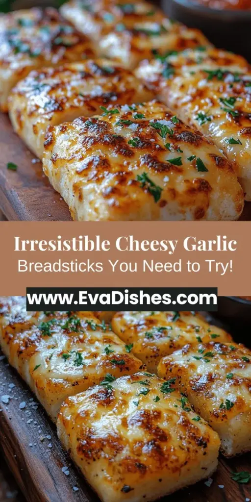 Elevate your snacking game with homemade Cheesy Garlic Breadsticks! This easy recipe transforms simple ingredients into warm, fluffy delights that are perfect for any occasion. Learn how to activate yeast, create a flavorful garlic butter mixture, and achieve the perfect dough texture. These breadsticks are not just a treat; they're a crowd-pleaser that complements pasta, soups, or simply dipping sauces. Bake a batch today and enjoy their gooey, cheesy goodness!