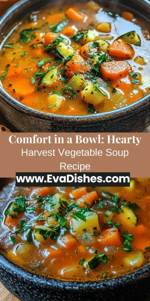 Warm up this fall with a nourishing bowl of Hearty Harvest Vegetable Soup! This recipe celebrates seasonal ingredients, blending vibrant veggies like carrots, potatoes, and leafy greens into a comforting dish. Packed with vitamins, minerals, and delightful flavors, this soup is not only customizable to fit dietary needs but also perfect for batch cooking. Enjoy a warm, hearty meal that nourishes your body and soul, ideal for cozy nights or hearty gatherings.