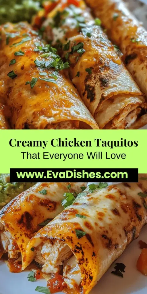 Indulge in the delightful world of Cream Cheese Chicken Taquitos! These savory treats feature a creamy, flavorful filling wrapped in a crispy shell, making them perfect for any occasion, from family dinners to game day snacks. Easy to prepare, they can be baked for a healthier twist or fried for ultimate crunch. With customizable ingredients, they’re a versatile favorite that’s sure to please everyone at the table. Create delicious memories with every bite!