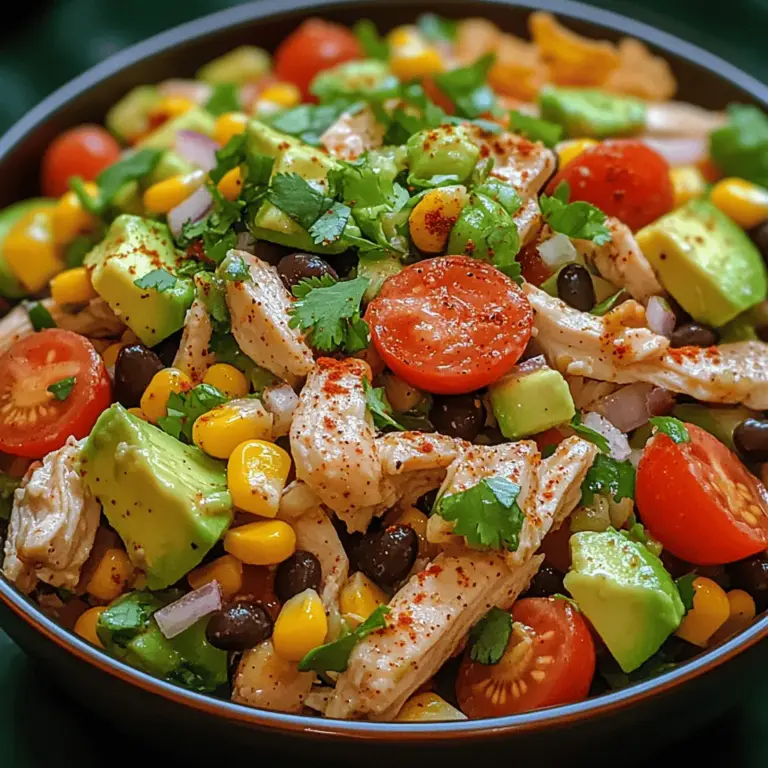 If you're on the hunt for a vibrant and nutritious dish that perfectly captures the flavors of the Southwest, look no further than the Spicy Fiesta Southwest Chicken Salad. This salad is not just a feast for the eyes with its colorful ingredients; it’s also a deliciously satisfying meal that can be enjoyed year-round, but especially shines during warm weather. Whether you’re hosting a family gathering, looking for a refreshing dish to bring to a potluck, or just seeking a quick yet healthy option for a weeknight dinner, this salad is an excellent choice.