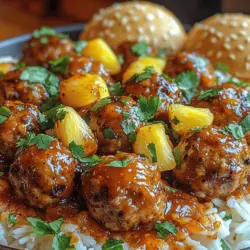 Delightful and bursting with flavor, Sweet & Spicy Pineapple BBQ Meatballs are a culinary treat that combines the richness of savory meat with a tantalizing blend of sweet and spicy elements. This dish is not only easy to prepare but also incredibly satisfying, making it perfect for gatherings, family dinners, or simply a cozy night in. With every bite, these meatballs offer a unique fusion of flavors that can impress guests or become a family favorite.