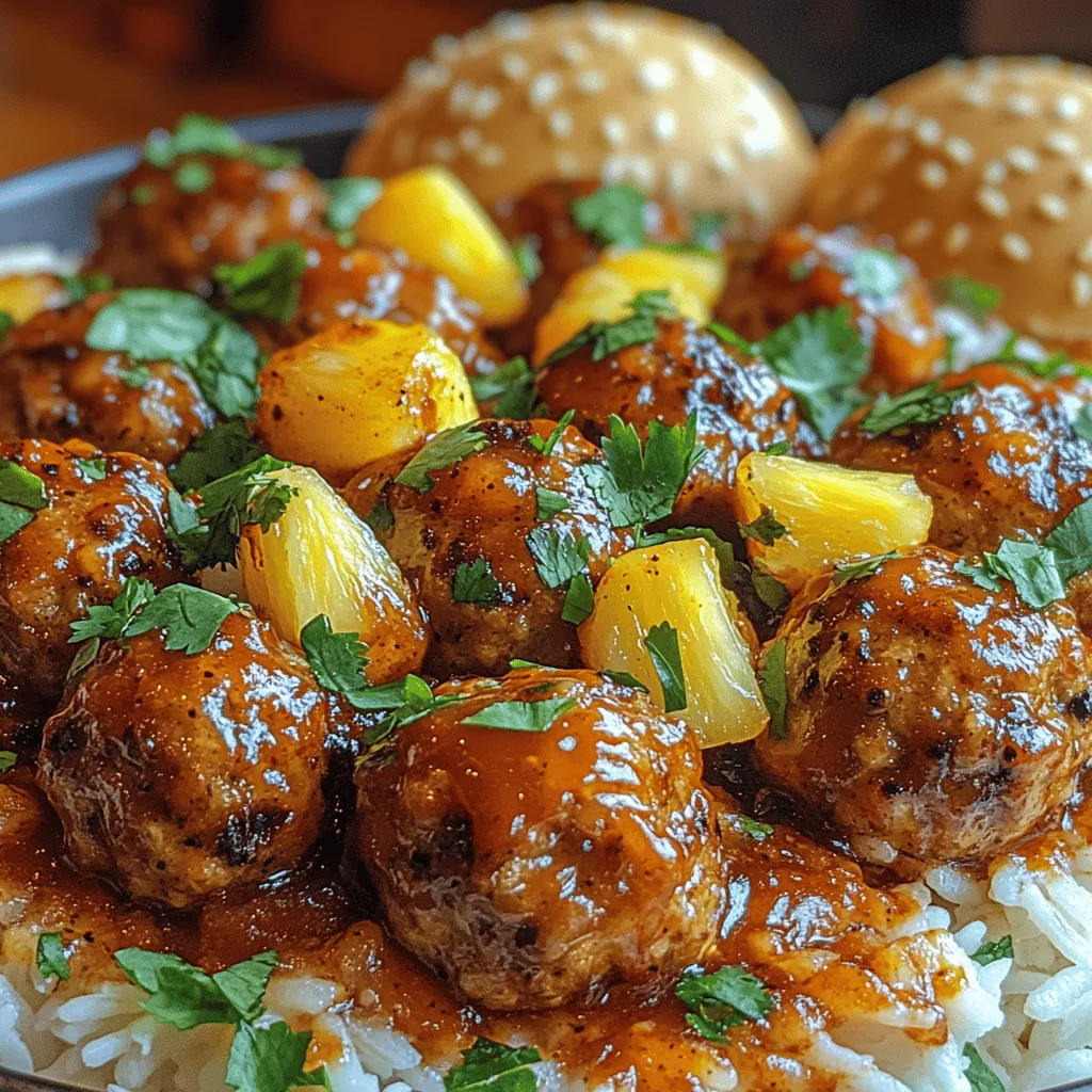 Delightful and bursting with flavor, Sweet & Spicy Pineapple BBQ Meatballs are a culinary treat that combines the richness of savory meat with a tantalizing blend of sweet and spicy elements. This dish is not only easy to prepare but also incredibly satisfying, making it perfect for gatherings, family dinners, or simply a cozy night in. With every bite, these meatballs offer a unique fusion of flavors that can impress guests or become a family favorite.