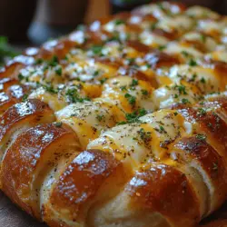 Every great dish begins with quality ingredients, and Cheesy Garlic Herb Pull-Apart Bread is no exception. Let’s break down the essential components that contribute to this delightful recipe.