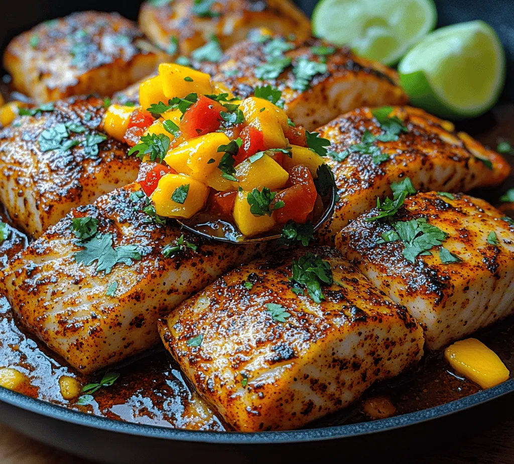 If you're on the lookout for a dish that beautifully blends spice and freshness, then Spicy Blackened Tilapia with Refreshing Mango Salsa is the perfect recipe for you. This vibrant dish not only tantalizes the taste buds but also offers a feast for the eyes with its bright colors and appealing presentation. The combination of the smoky, spicy tilapia paired with the sweet, tangy mango salsa makes for a harmonious balance that captivates anyone who takes a bite.