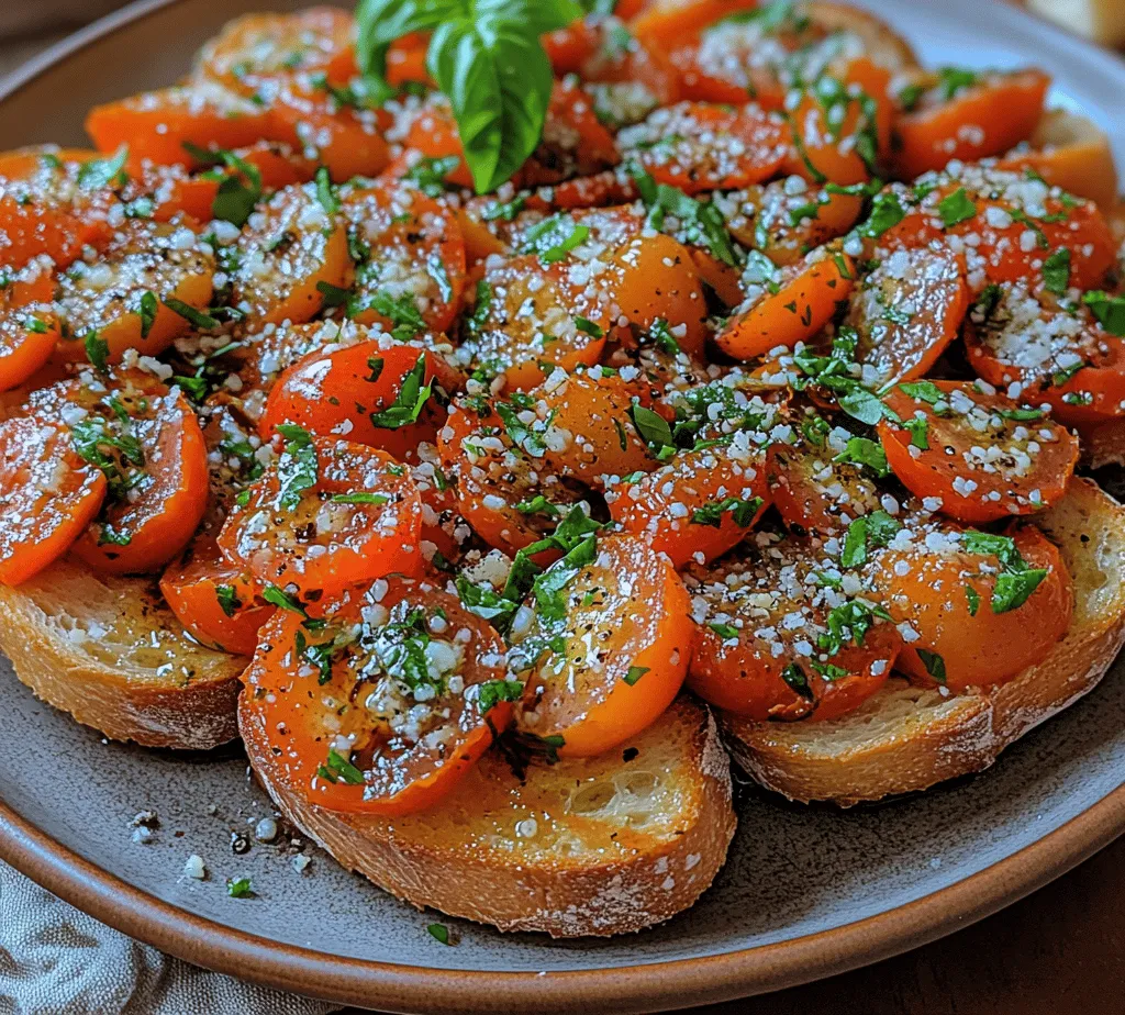 Bruschetta is a classic Italian appetizer that beautifully showcases the simplicity and richness of fresh ingredients. Originating from the central and southern regions of Italy, this dish has gained worldwide popularity for its vibrant flavors and easy preparation. The name “bruschetta” derives from the Italian word “bruscare,” which means “to toast.” Traditionally, it consists of grilled bread rubbed with garlic and topped with a variety of ingredients. This article presents 