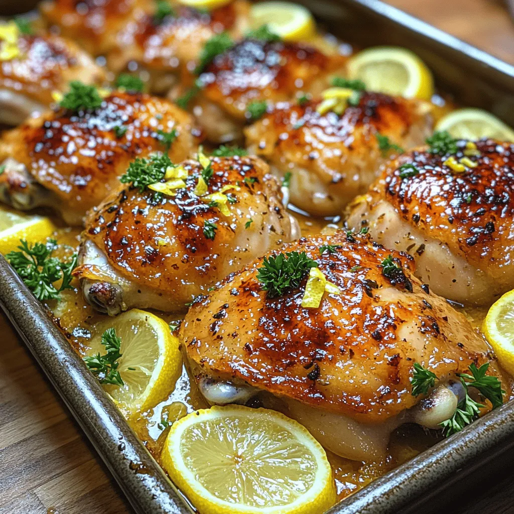 Understanding the ingredients is crucial to achieving the perfect balance of flavors in your Zesty Oven-Baked Lemon Garlic Chicken. Each component plays a vital role in enhancing the dish’s overall taste and presentation. Here, we delve into the essential ingredients that make this recipe a standout.