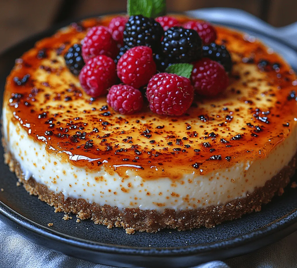 If you’re a fan of desserts that combine rich flavors and luxurious textures, then you’re in for a treat with this Vanilla Bean Crème Brûlée Cheesecake recipe. This delightful dessert brings together the best of two worlds: the creamy, velvety nature of cheesecake and the indulgent, caramelized top of a classic crème brûlée. This fusion not only tantalizes the taste buds but also offers an aesthetic appeal, making it a perfect centerpiece for any gathering.