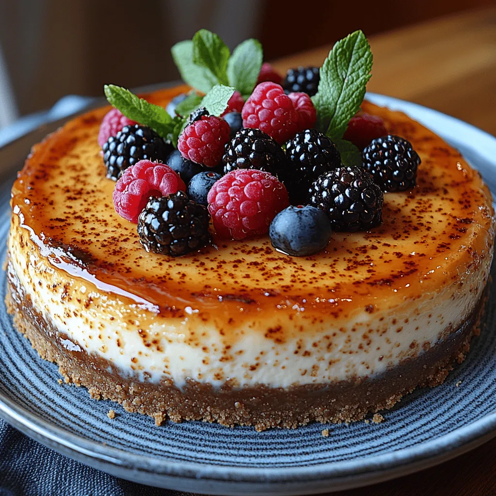 If you’re a fan of desserts that combine rich flavors and luxurious textures, then you’re in for a treat with this Vanilla Bean Crème Brûlée Cheesecake recipe. This delightful dessert brings together the best of two worlds: the creamy, velvety nature of cheesecake and the indulgent, caramelized top of a classic crème brûlée. This fusion not only tantalizes the taste buds but also offers an aesthetic appeal, making it a perfect centerpiece for any gathering.