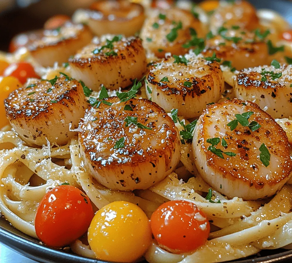 If you're seeking a dish that perfectly marries elegance with simplicity, look no further than Lemon Butter Scallop Pasta. This delightful recipe showcases the delicate flavor of fresh sea scallops, paired with a bright and zesty lemon butter sauce that elevates a classic pasta dish to something truly special. The combination of tender pasta, succulent scallops, and a rich, aromatic sauce creates a dining experience that is both satisfying and impressive, making it an ideal choice for date nights, celebrations, or even a cozy weeknight dinner.