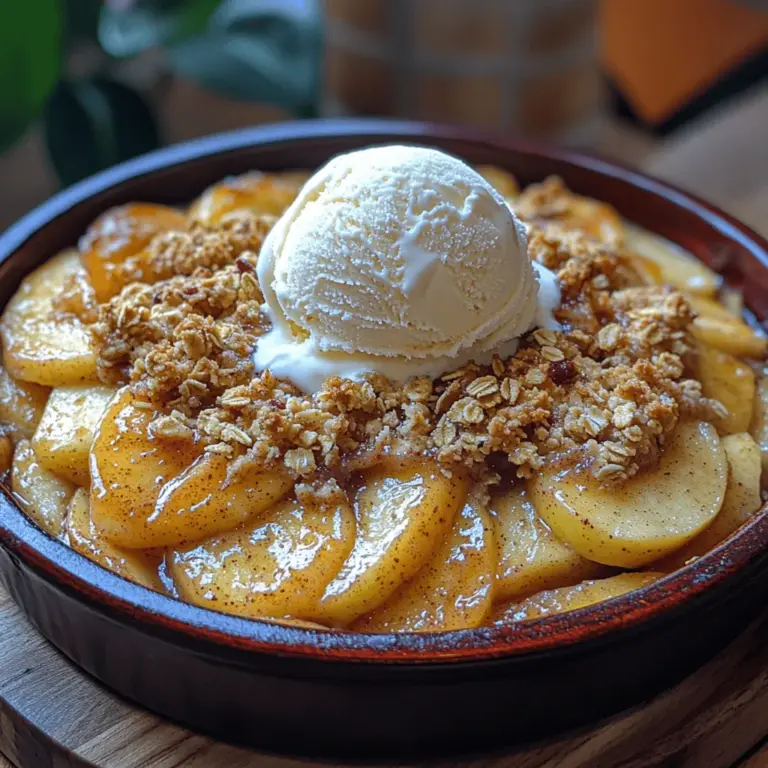 If there’s one dessert that embodies the essence of comfort food, it’s the classic Apple Delight Bliss. This delightful creation is not just a dish; it's an experience that evokes memories of family gatherings, warm kitchens, and the sweet scent of baked apples wafting through the air. Imagine a warm, spiced apple filling nestled beneath a crispy, buttery crumble—each bite transports you back to cozy autumn days spent with loved ones, where every slice brings joy and nostalgia.