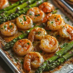 Uncover the delightful flavors of Garlic Butter Shrimp & Asparagus Bliss, a dish that perfectly balances the succulent taste of shrimp with the crisp freshness of asparagus. This recipe not only showcases how simple ingredients can come together to create a gourmet experience but also emphasizes the benefits of preparing healthy meals at home. With just a few steps and minimal prep time, you can indulge in a delicious seafood dish that is both satisfying and nutritious.