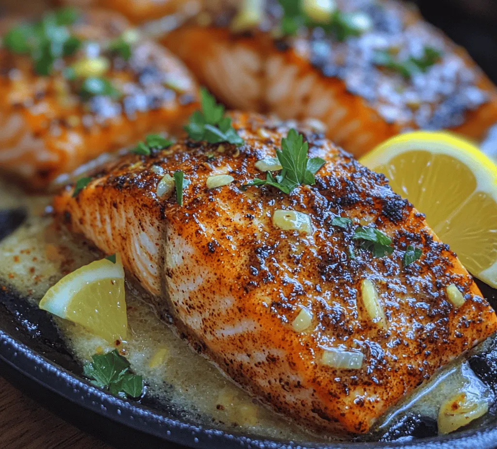 If you’re searching for a dish that combines bold flavors, vibrant colors, and a quick cooking time, look no further than Blackened Cajun Butter Salmon. This culinary masterpiece not only tantalizes the taste buds but also celebrates the rich traditions of Cajun cuisine. The process of blackening, which involves seasoning fish with a mix of spices and cooking it at high temperatures, creates a savory crust that locks in moisture and enhances the natural flavor of the salmon. This dish is perfect for busy weeknights or impressive dinner parties, allowing you to serve restaurant-quality seafood right from your kitchen.