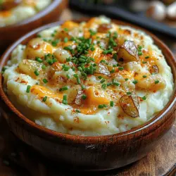 Discover the ultimate comfort food with our creamy roasted garlic and white cheddar mash. This dish is perfect for family dinners, holiday feasts, or any occasion where you crave a luscious side that elevates your meal. By combining the robust flavors of roasted garlic with the richness of white cheddar, these mashed potatoes provide a delightful twist on a classic favorite. Whether served alongside a succulent roast or as part of a festive spread, this creamy mash is sure to impress your guests and leave them asking for seconds.