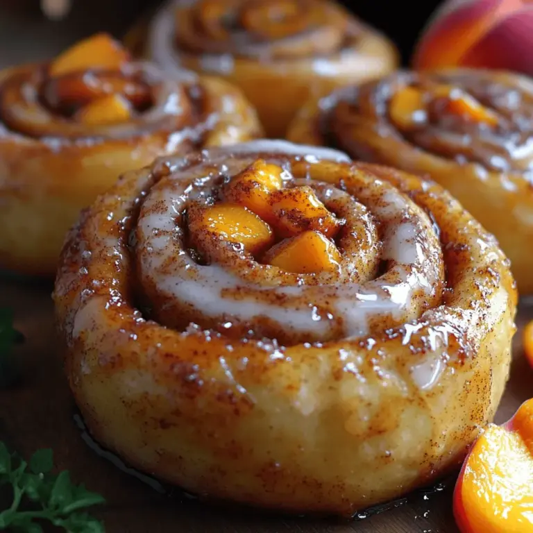 Imagine biting into a warm, fluffy cinnamon roll and savoring the sweet, juicy flavor of fresh peaches intertwined with the comforting aroma of cinnamon and sugar. This delightful fusion gives birth to Peach Cobbler Cinnamon Rolls, a recipe that artfully combines two beloved desserts into one irresistible treat. As summer beckons with ripe, juicy peaches, this recipe presents a seasonal opportunity for home bakers to explore their creativity in the kitchen.
