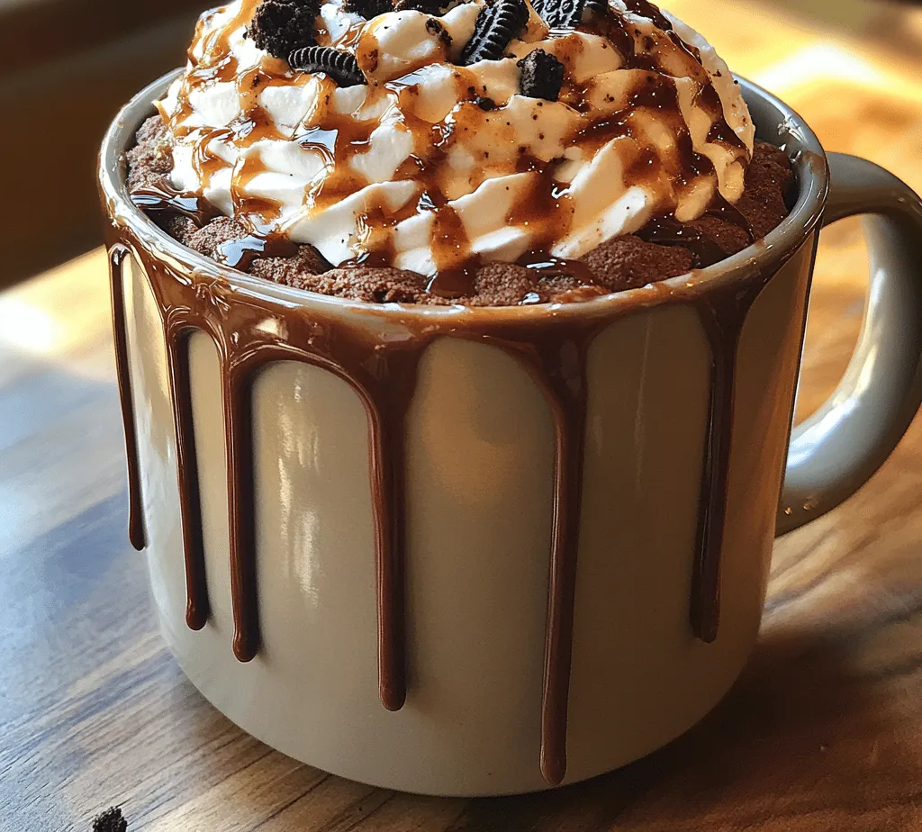 Once your Oreo Delight Mug Cake is done cooking, it’s tempting to dive right in. However, allowing the cake to cool slightly is essential for achieving the best texture and taste. When you take the mug cake out of the microwave, it will continue to cook for a short period due to residual heat. This cooling time allows the cake to set, making it firmer and less gooey while still remaining moist. If you skip this step, you may end up with a cake that is overly soft and difficult to eat. A brief cooling period of about 2-3 minutes will ensure that the flavors meld beautifully, resulting in a delightful experience with each bite.